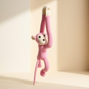 Peluş Pembe Maymun Oyuncak – Yumuşak ve Sevimli Peluş Arkadaş
