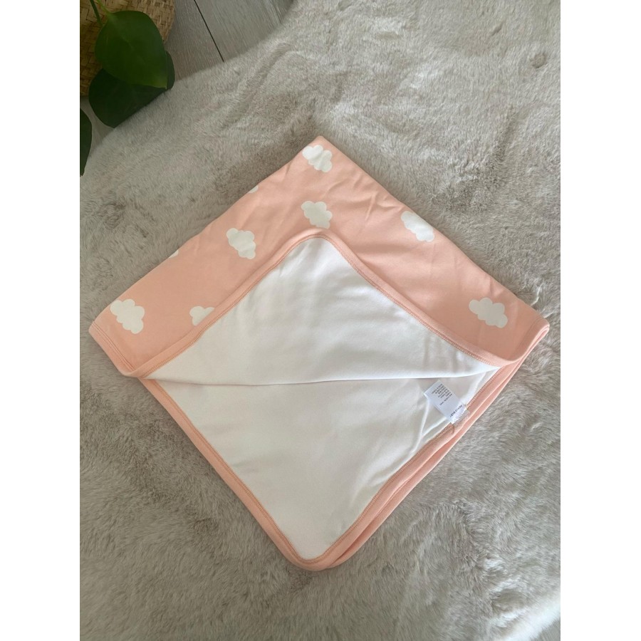 Çift Kat %100 Pamuk Bebek Battaniyesi | 80x80 cm | Nefes Alabilen, Yumuşak ve Doğal Kumaş